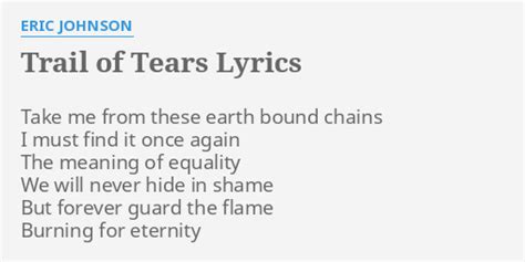 abc/abk trails of tears lyrics